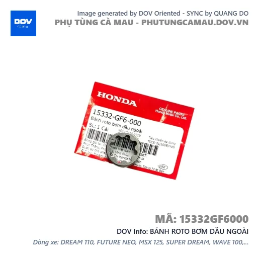 BÁNH ROTO BƠM DẦU NGOÀI  — 15332GF6000