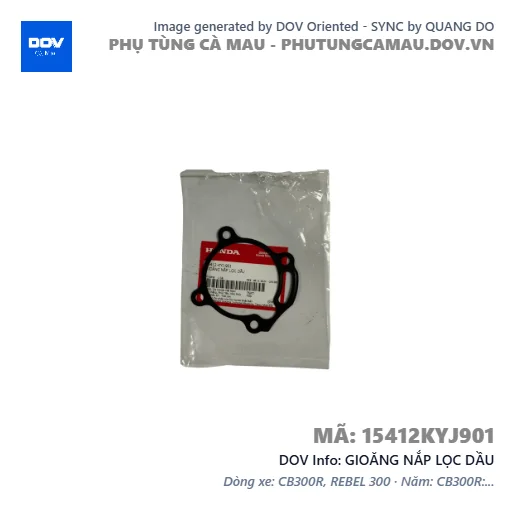 GIOĂNG NẮP LỌC DẦU  — 15412KYJ901