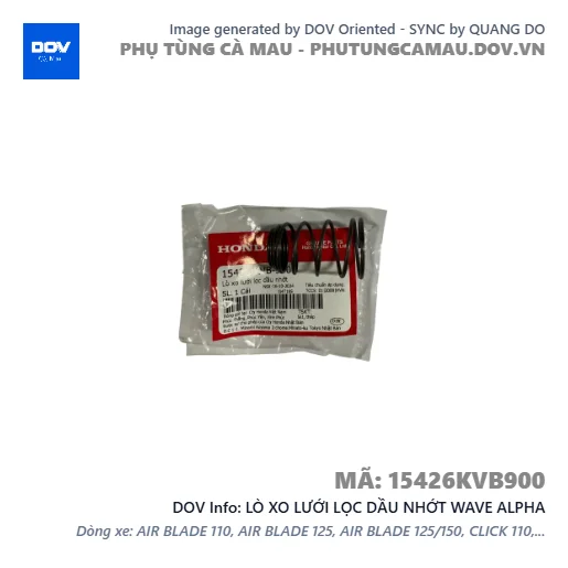 LÒ XO LƯỚI LỌC DẦU NHỚT WAVE ALPHA — 15426KVB900