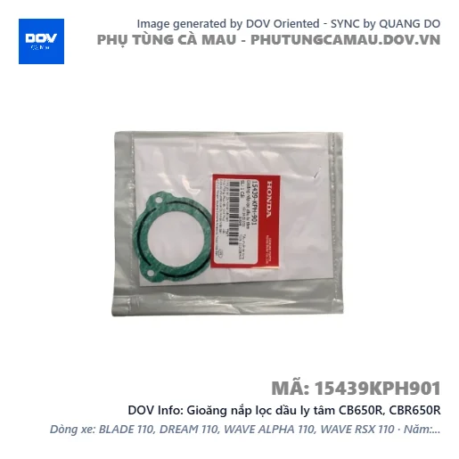 Gioăng nắp lọc dầu ly tâm CB650R, CBR650R — 15439KPH901