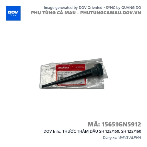 THƯỚC THĂM DẦU SH 125/150, SH 125/160 — 15651GN5912