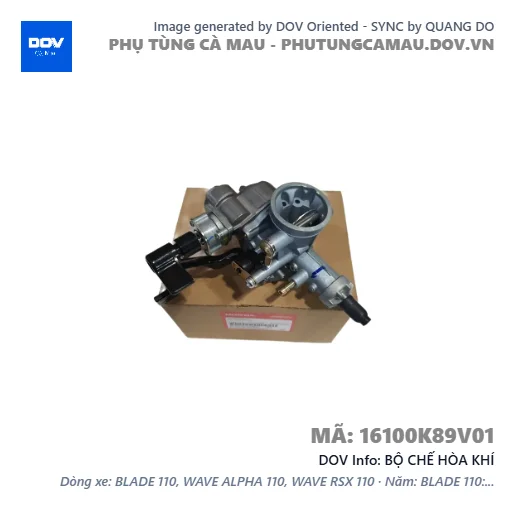 BỘ CHẾ HÒA KHÍ — 16100K89V01
