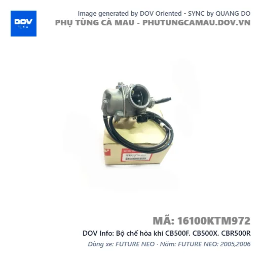 Bộ chế hòa khí CB500F, CB500X, CBR500R — 16100KTM972
