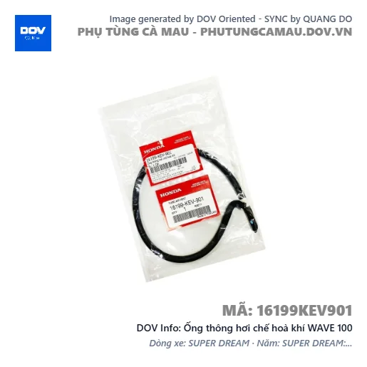Ống thông hơi chế hoà khí WAVE 100 — 16199KEV901