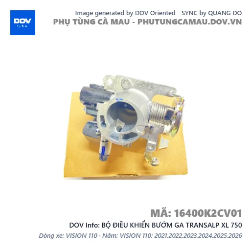 BỘ ĐIỀU KHIỂN BƯỚM GA TRANSALP XL 750 — 16400K2CV01