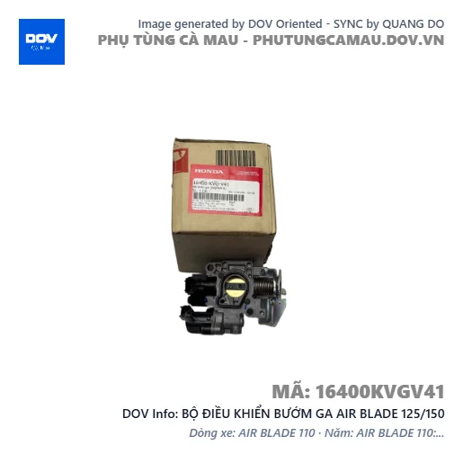 BỘ ĐIỀU KHIỂN BƯỚM GA AIR BLADE 125/150 — 16400KVGV41