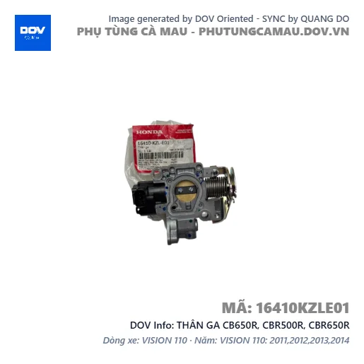 THÂN GA CB650R, CBR500R, CBR650R — 16410KZLE01