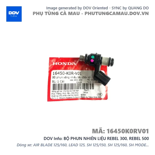 BỘ PHUN NHIÊN LIỆU REBEL 300, REBEL 500 — 16450K0RV01