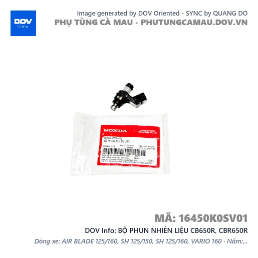 BỘ PHUN NHIÊN LIỆU CB650R, CBR650R — 16450K0SV01