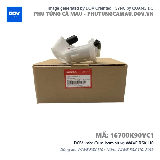 Cụm bơm xăng WAVE RSX 110 — 16700K90VC1