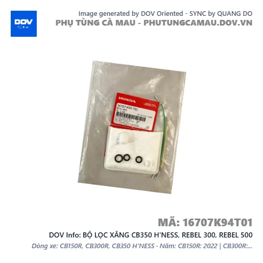 BỘ LỌC XĂNG CB350 H'NESS, REBEL 300, REBEL 500 — 16707K94T01