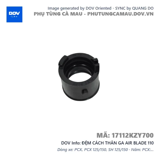 ĐỆM CÁCH THÂN GA AIR BLADE 110 — 17112KZY700