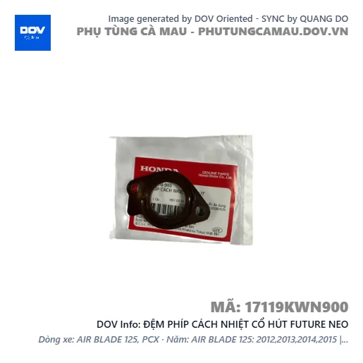 ĐỆM PHÍP CÁCH NHIỆT CỔ HÚT FUTURE NEO — 17119KWN900