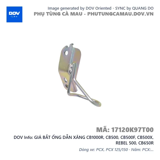 GIÁ BẮT ỐNG DẪN XĂNG CB1000R, CB500, CB500F, CB500X, REBEL 500, CB650R — 17120K97T00