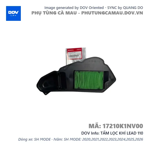 TẤM LỌC KHÍ LEAD 110 — 17210K1NV00