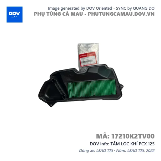 TẤM LỌC KHÍ PCX 125 — 17210K2TV00
