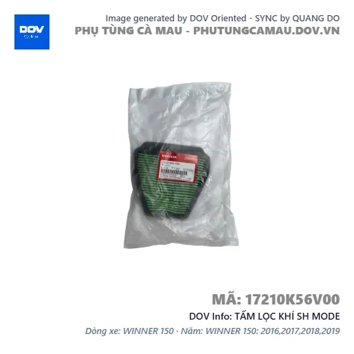 TẤM LỌC KHÍ SH MODE — 17210K56V00