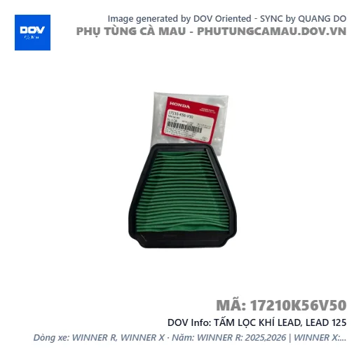 TẤM LỌC KHÍ LEAD, LEAD 125 — 17210K56V50