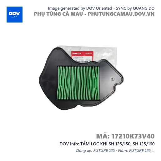 TẤM LỌC KHÍ SH 125/150, SH 125/160 — 17210K73V40