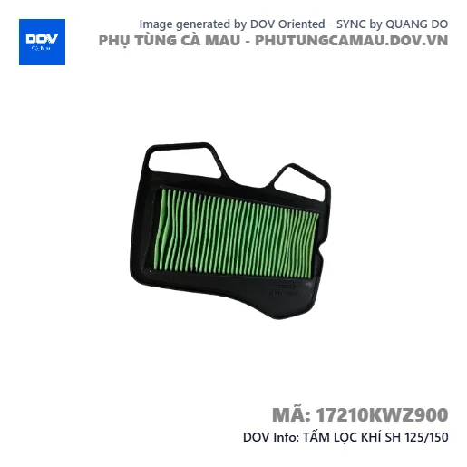 TẤM LỌC KHÍ SH 125/150 — 17210KWZ900