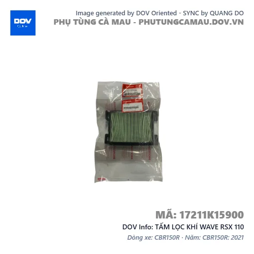 TẤM LỌC KHÍ WAVE RSX 110 — 17211K15900
