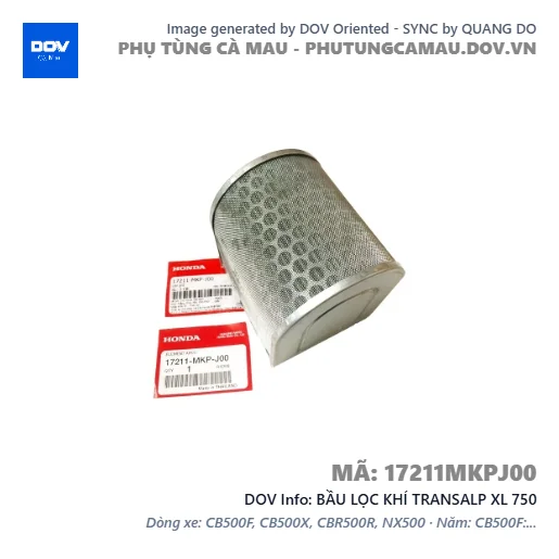 BẦU LỌC KHÍ TRANSALP XL 750 — 17211MKPJ00