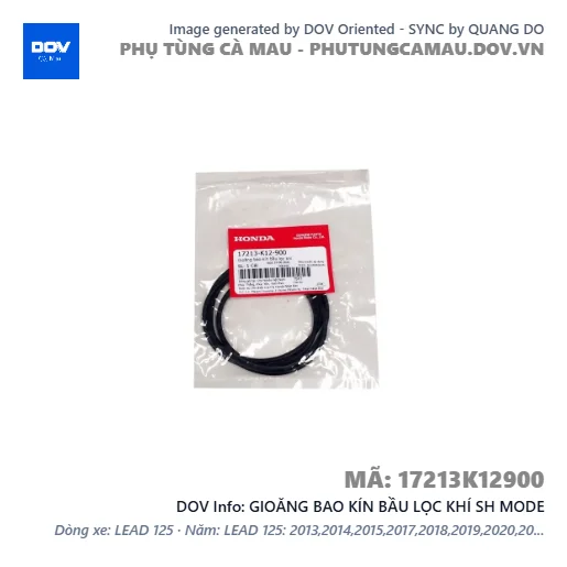 GIOĂNG BAO KÍN BẦU LỌC KHÍ SH MODE — 17213K12900