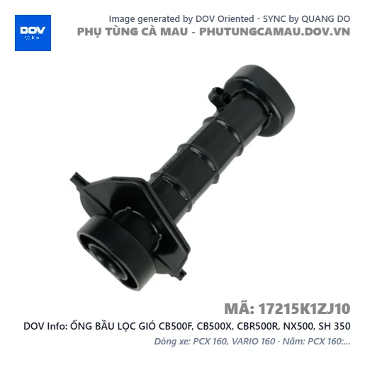 ỐNG BẦU LỌC GIÓ CB500F, CB500X, CBR500R, NX500, SH 350 — 17215K1ZJ10