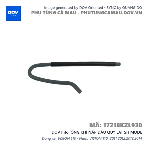 ỐNG KHÍ NẮP ĐẦU QUY LÁT SH MODE — 17218KZL930