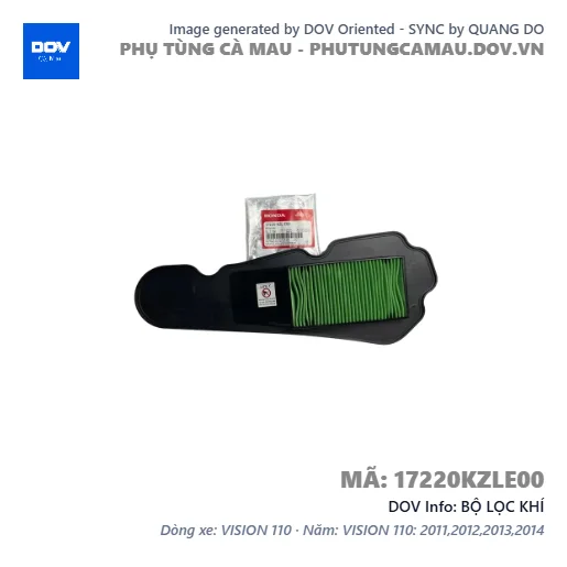 BỘ LỌC KHÍ  — 17220KZLE00