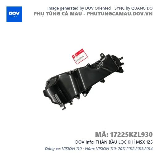 THÂN BẦU LỌC KHÍ MSX 125 — 17225KZL930