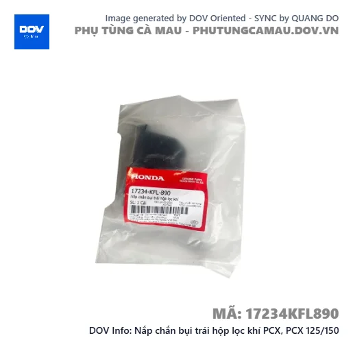 Nắp chắn bụi trái hộp lọc khí PCX, PCX 125/150 — 17234KFL890