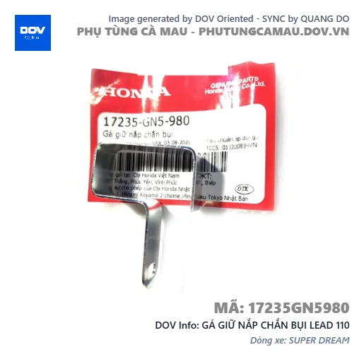 GÁ GIỮ NẮP CHẮN BỤI LEAD 110 — 17235GN5980