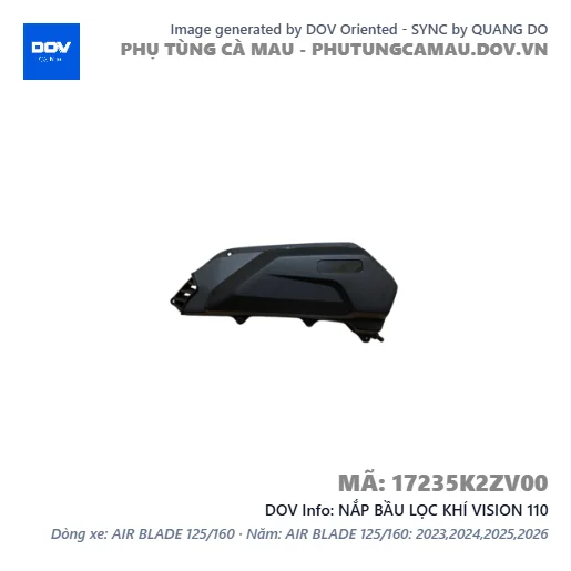 NẮP BẦU LỌC KHÍ VISION 110 — 17235K2ZV00