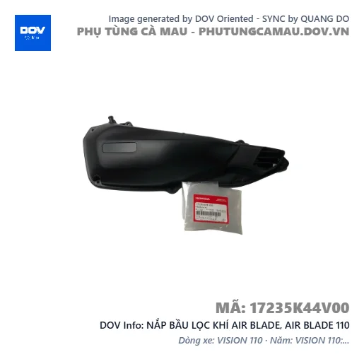 NẮP BẦU LỌC KHÍ AIR BLADE, AIR BLADE 110 — 17235K44V00