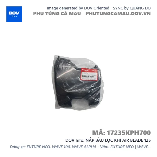 NẮP BẦU LỌC KHÍ AIR BLADE 125 — 17235KPH700