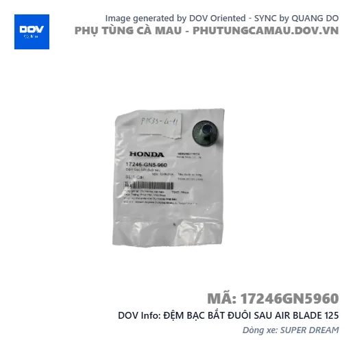 ĐỆM BẠC BẮT ĐUÔI SAU AIR BLADE 125 — 17246GN5960