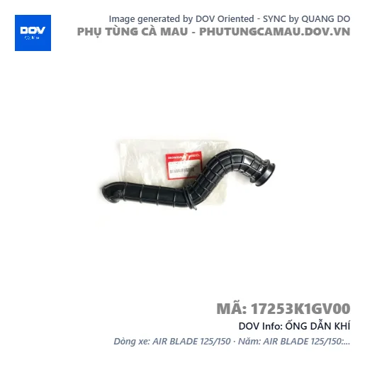 ỐNG DẪN KHÍ  — 17253K1GV00