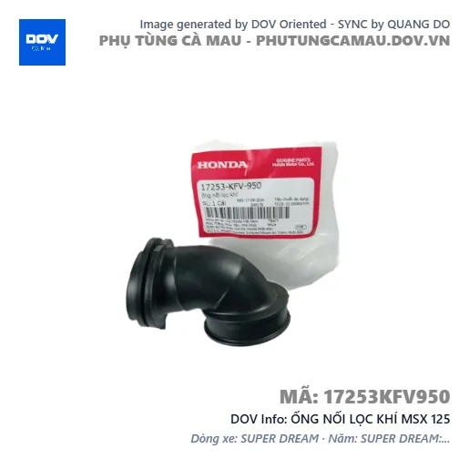 ỐNG NỐI LỌC KHÍ MSX 125 — 17253KFV950