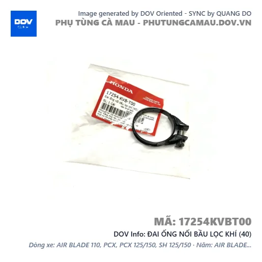 ĐAI ỐNG NỐI BẦU LỌC KHÍ (40)  — 17254KVBT00
