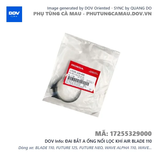 ĐAI BẮT A ỐNG NỐI LỌC KHÍ AIR BLADE 110 — 17255329000