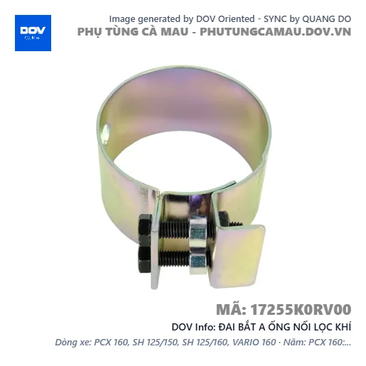 ĐAI BẮT A ỐNG NỐI LỌC KHÍ  — 17255K0RV00