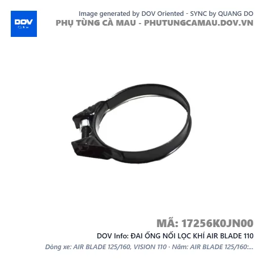 ĐAI ỐNG NỐI LỌC KHÍ AIR BLADE 110 — 17256K0JN00