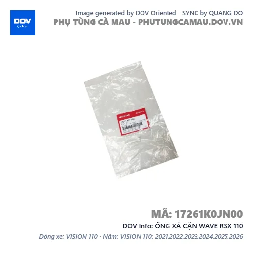 ỐNG XẢ CẶN WAVE RSX 110 — 17261K0JN00
