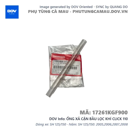 ỐNG XẢ CẶN BẦU LỌC KHÍ CLICK 110 — 17261KGF900