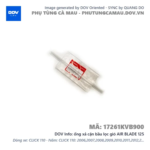 ống xả cặn bầu lọc gió AIR BLADE 125 — 17261KVB900