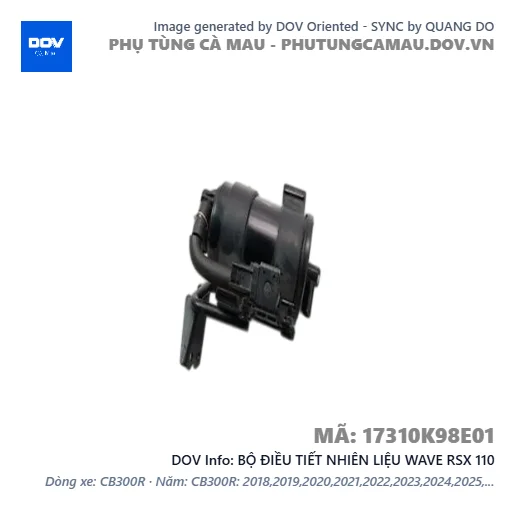BỘ ĐIỀU TIẾT NHIÊN LIỆU WAVE RSX 110 — 17310K98E01