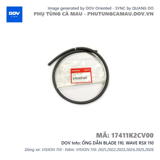 ỐNG DẪN BLADE 110, WAVE RSX 110 — 17411K2CV00