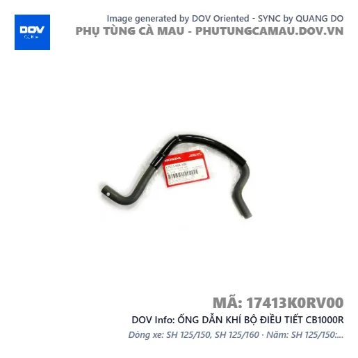 ỐNG DẪN KHÍ BỘ ĐIỀU TIẾT CB1000R — 17413K0RV00