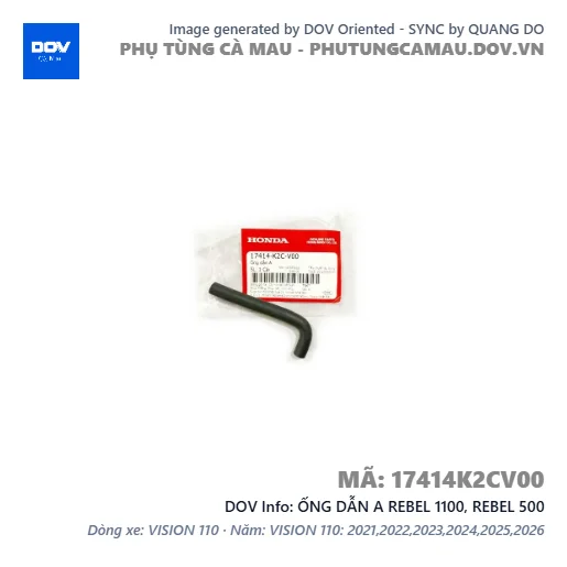 ỐNG DẪN A REBEL 1100, REBEL 500 — 17414K2CV00